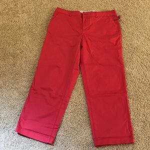 VINEYARD VINES size 8 cotton crop ankle pants